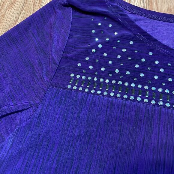 NWT! Susan Lawrence Purple Top, XL - Picture 4 of 4